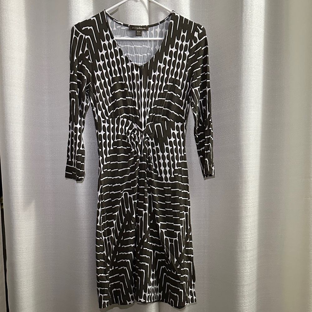 Tommy Bahama Monochrome Long Sleeve Dress